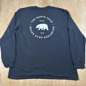 The North Face “Never Stop Exploring” Long Sleeve Shirt Black Size 2XL